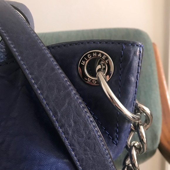 NWT Michael Kors Cobalt Purse - Picture 5 of 10